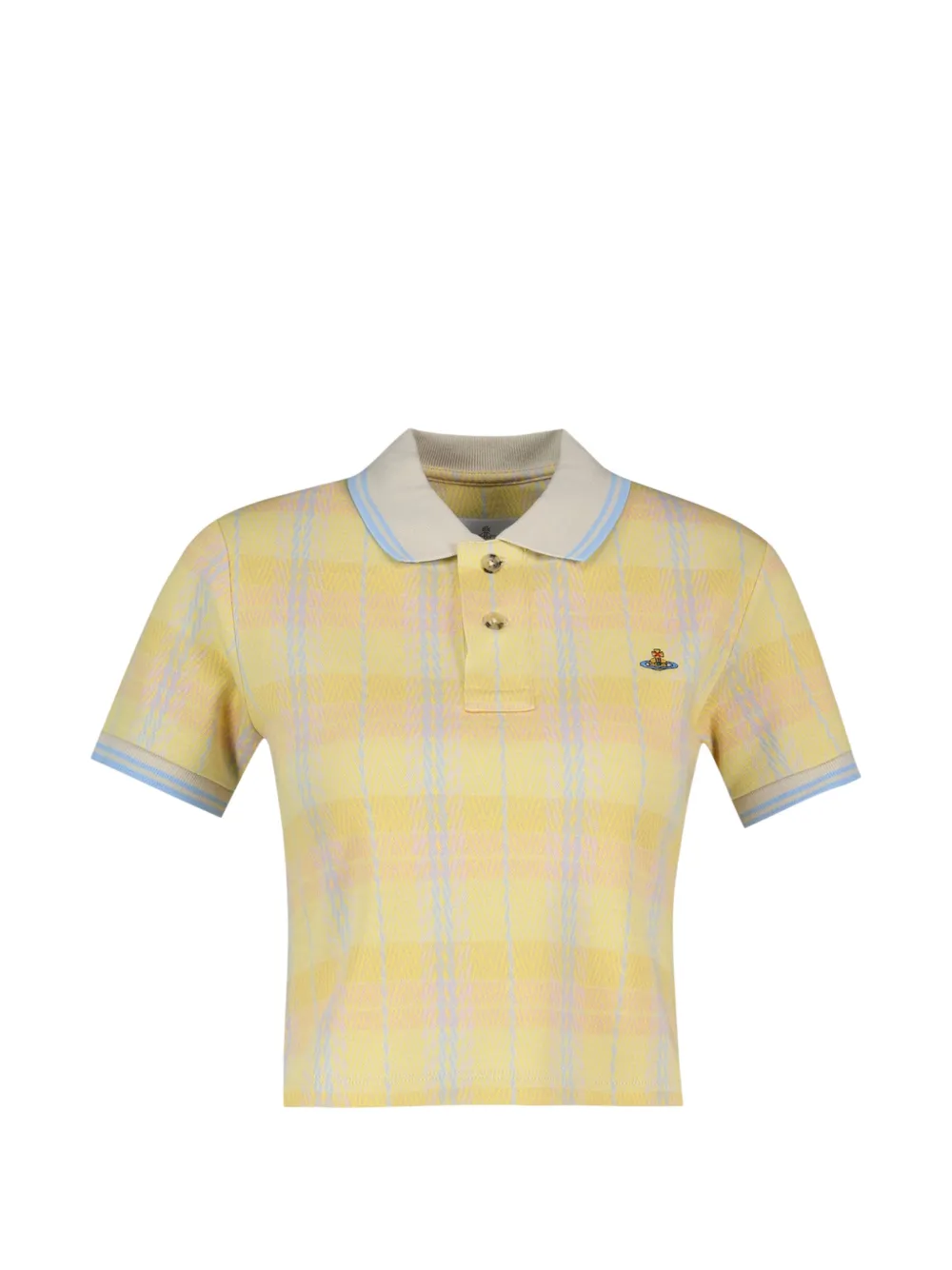 Vivienne Westwood Orb-embroidered short-sleeve polo shirt - Gelb