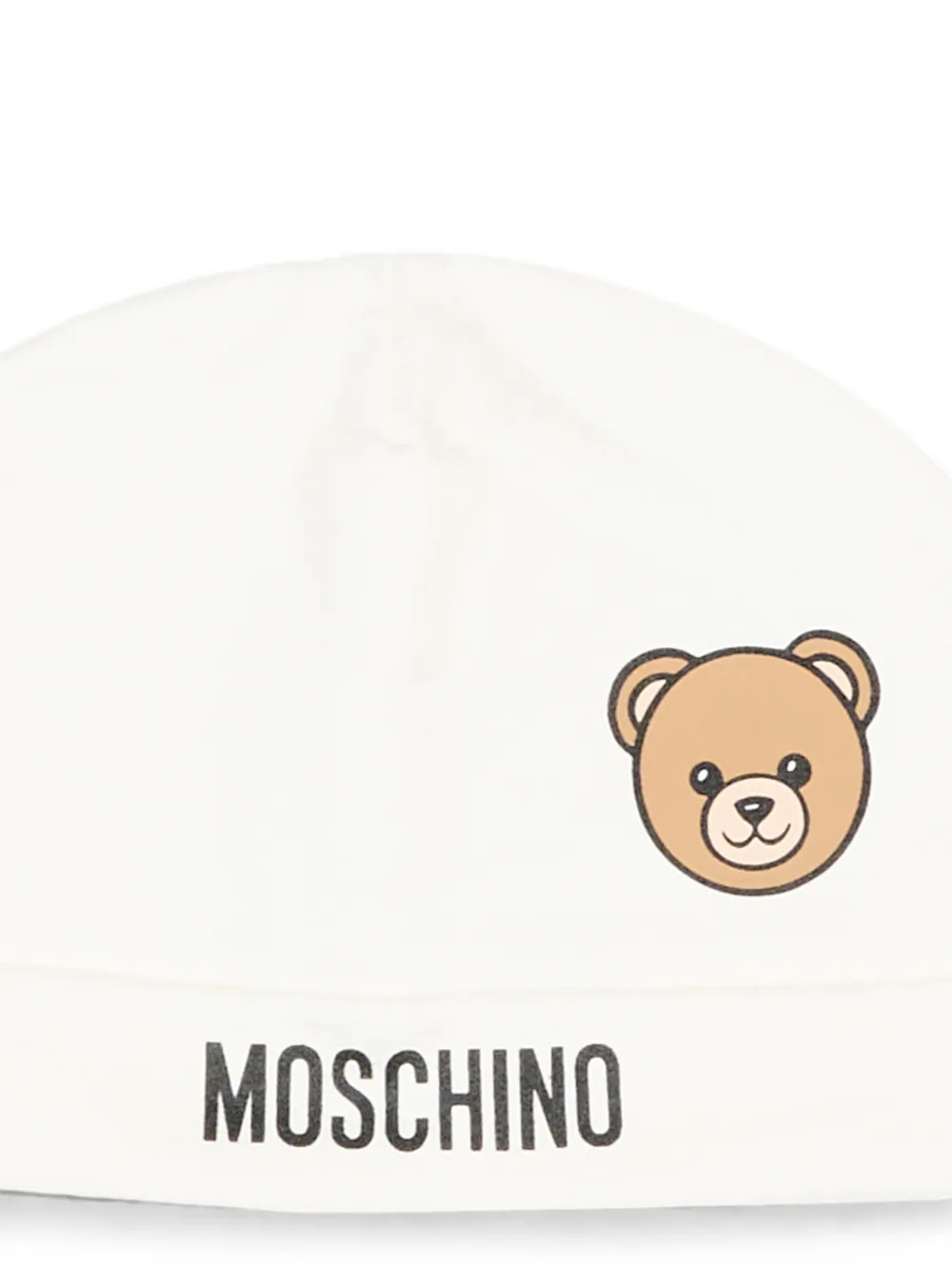 Moschino Kids Teddy Bear muts met logo-print Beige