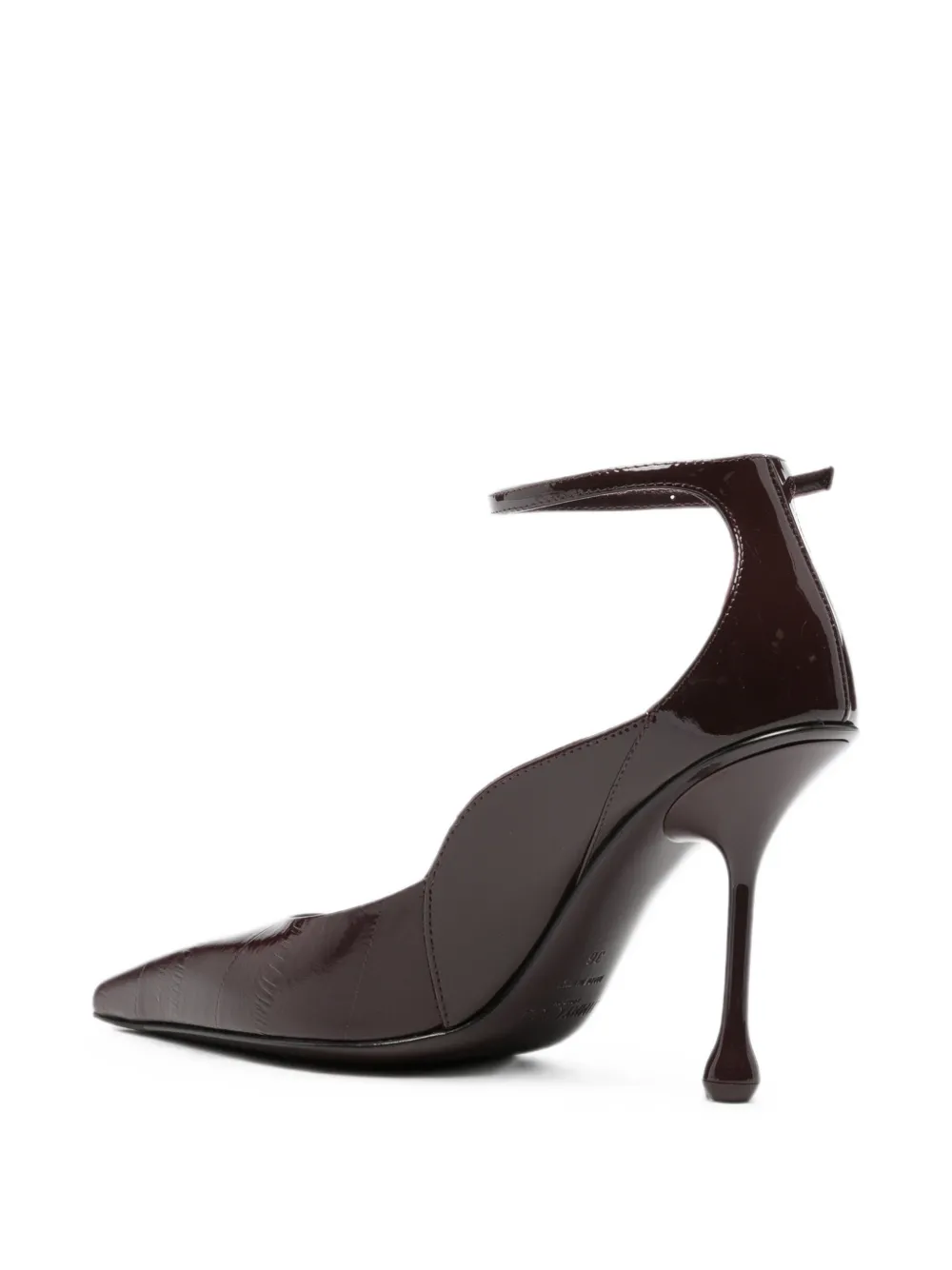 Jimmy Choo Quinci pointed-toe ankle-strap pumps Rood