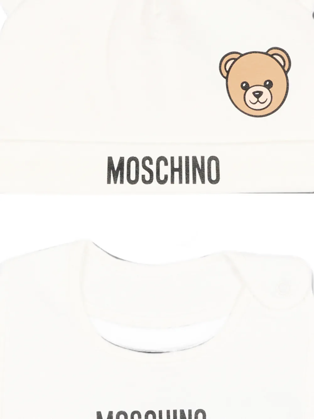 Moschino Kids Teddy Bear accessoireset met logo-print Wit