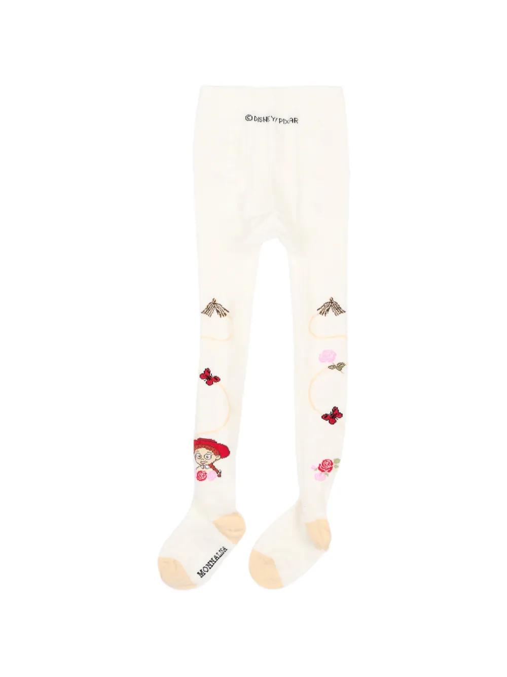 Monnalisa Jessie intarsia gebreide panty Beige