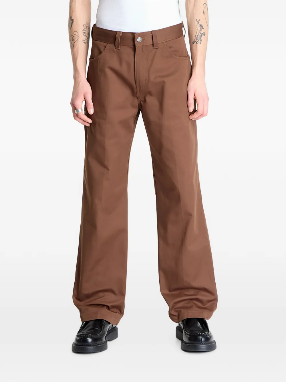 Dickies Union Straight-fit Trousers In Brown