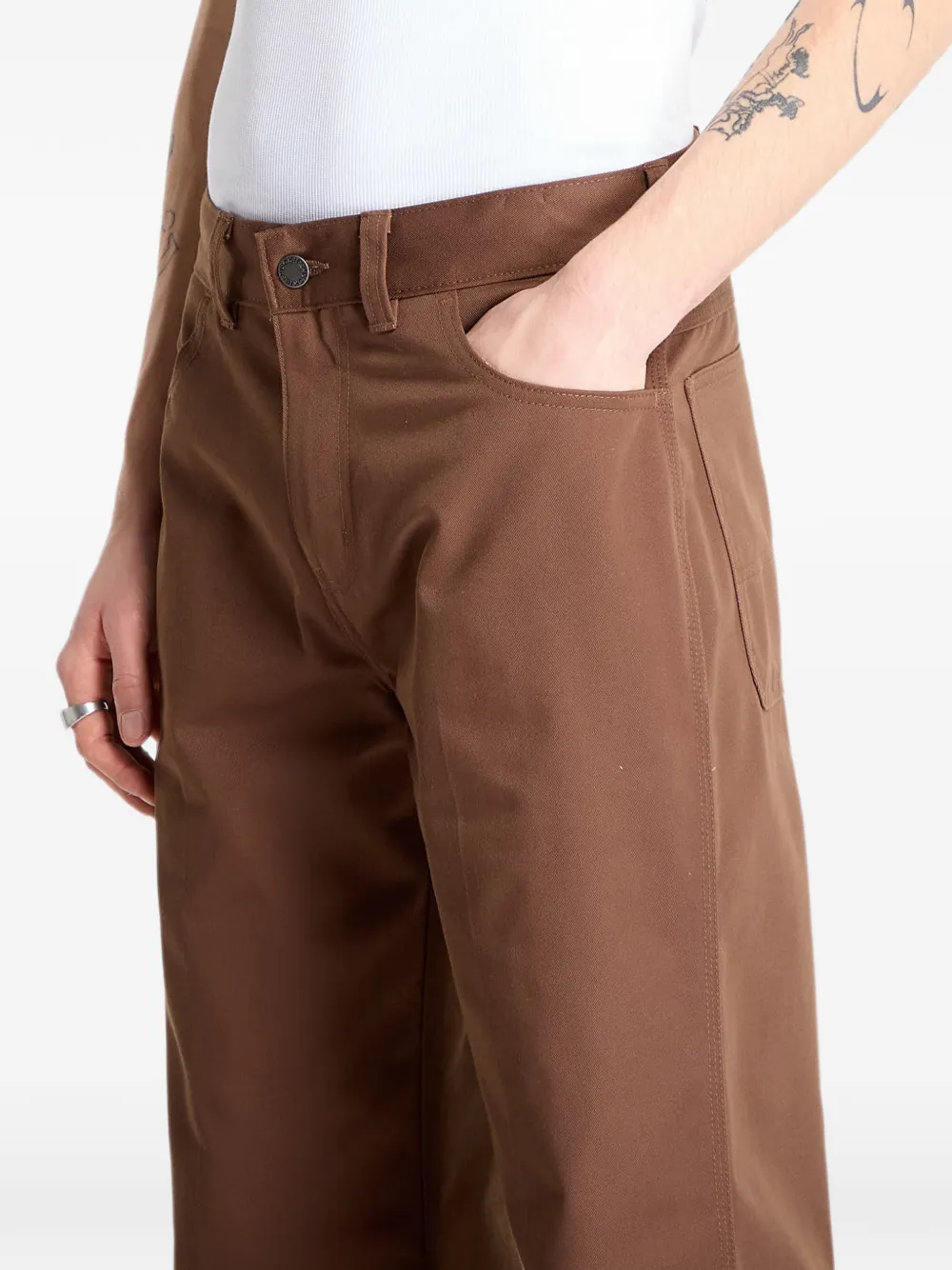 DICKIES Union ruimvallende broek Bruin