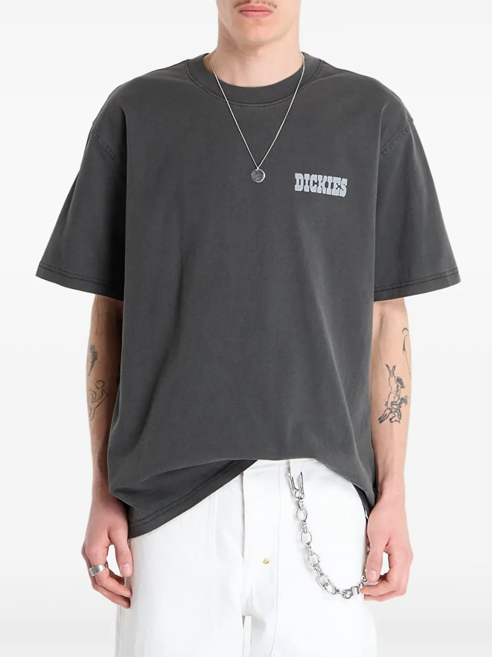 Dickies Graphic-print Short-sleeve T-shirt In Gray