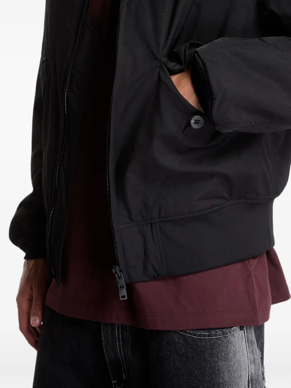 Y-3 Bomberjack met logoprint Zwart