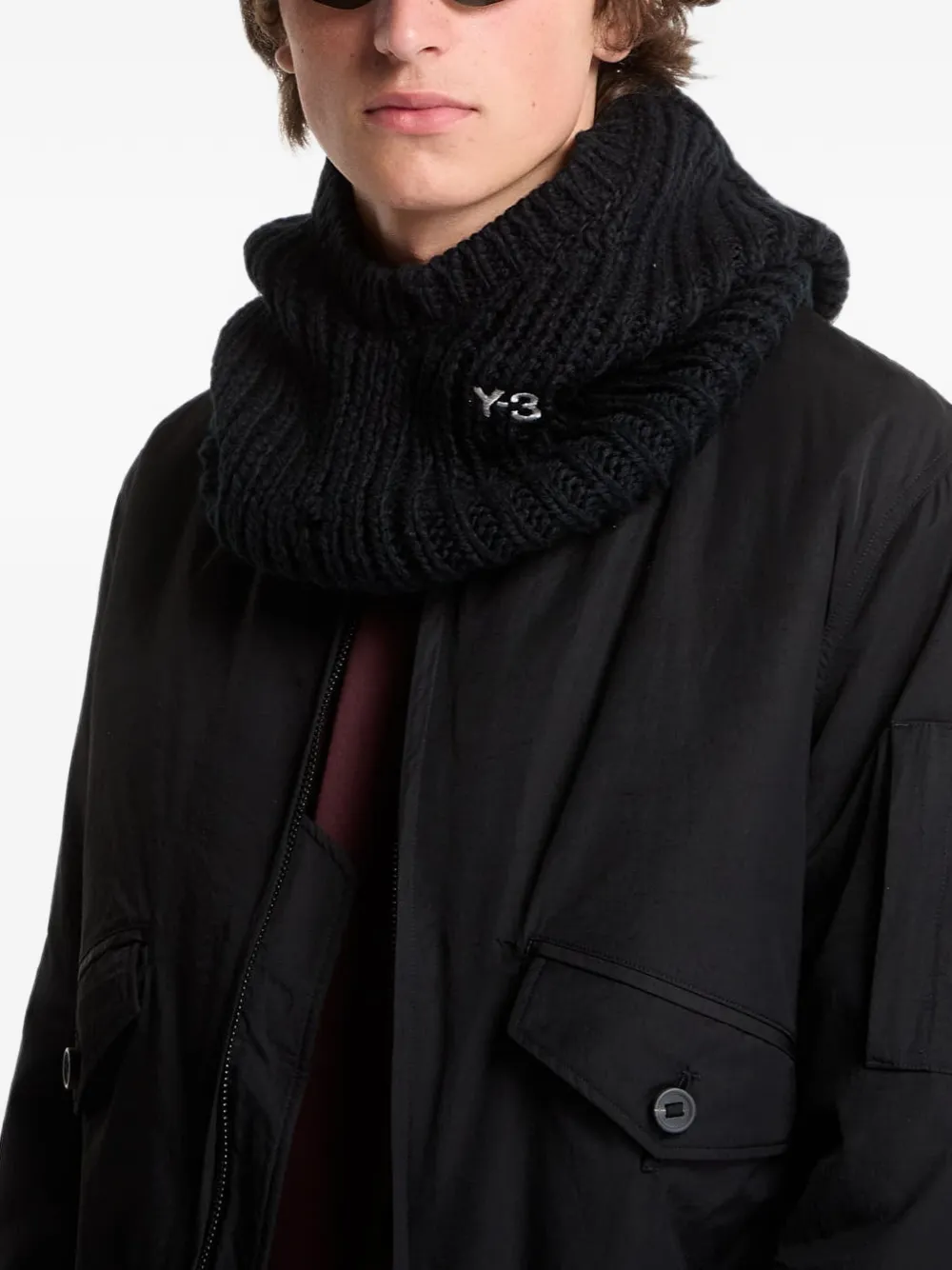 Y-3 Bomberjack met logoprint Zwart