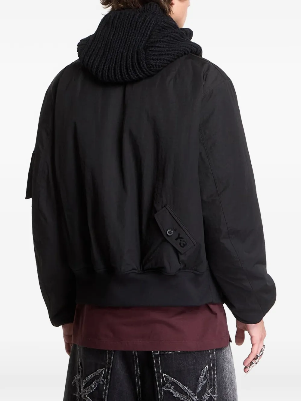 Y-3 Bomberjack met logoprint Zwart