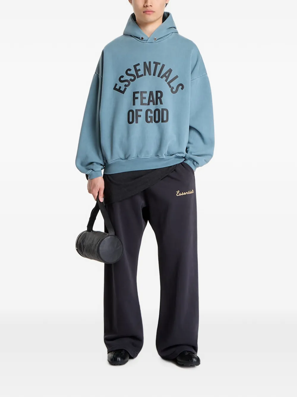FEAR OF GOD ESSENTIALS Campus 90s hoodie met logoprint Blauw