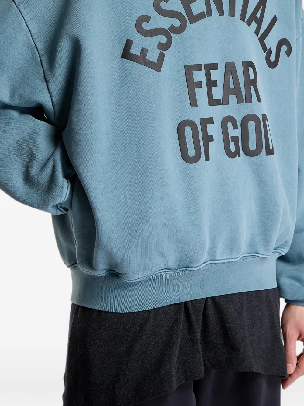 FEAR OF GOD ESSENTIALS Campus 90s hoodie met logoprint Blauw