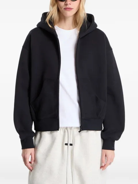 FEAR OF GOD ESSENTIALS logo-embossed zip-up hoodie