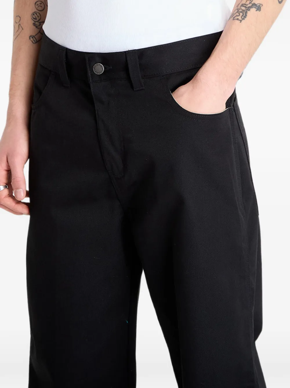 DICKIES Union ruimvallende broek Zwart