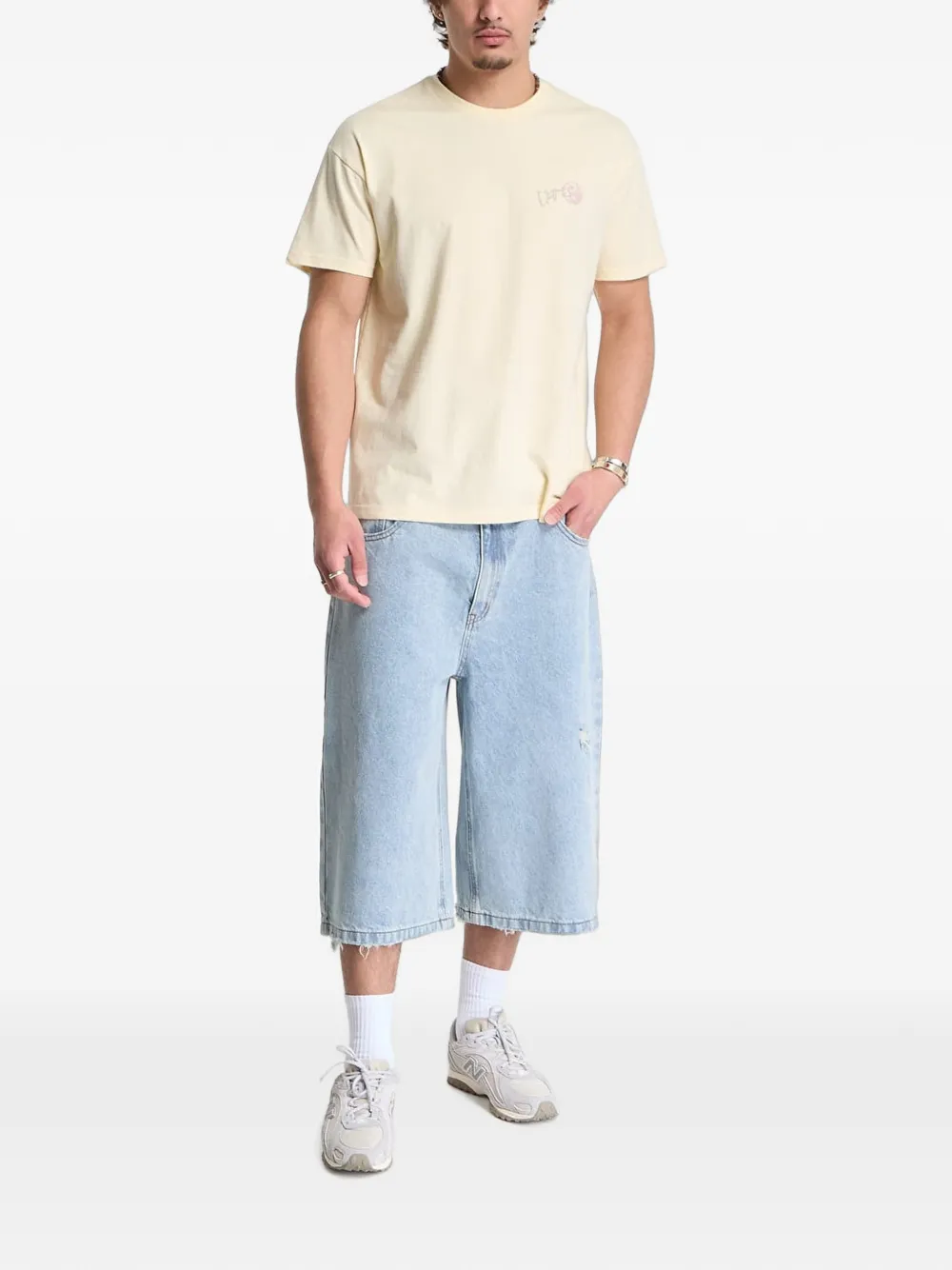 Vans T-shirt met Yin Yang-print Beige