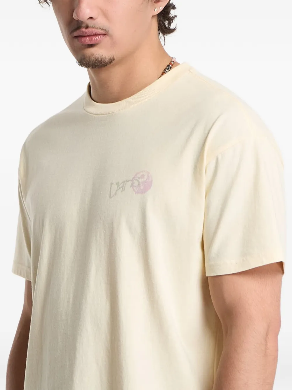 Vans T-shirt met Yin Yang-print Beige