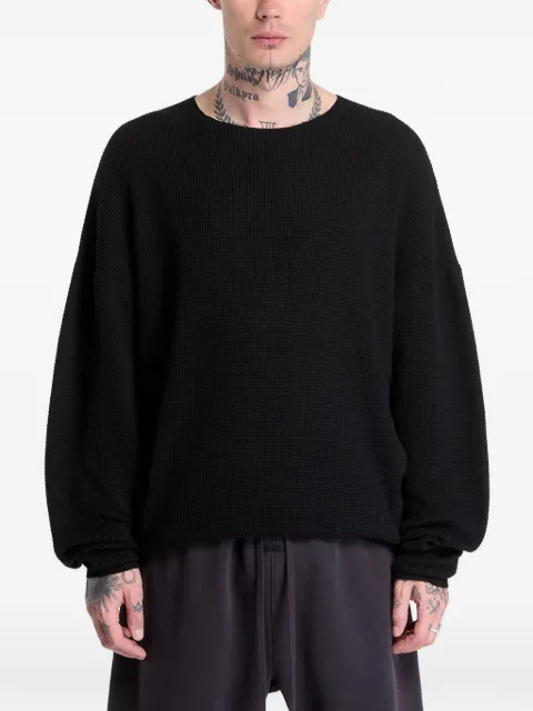 FEAR OF GOD ESSENTIALS سويتر بحياكة الوافل