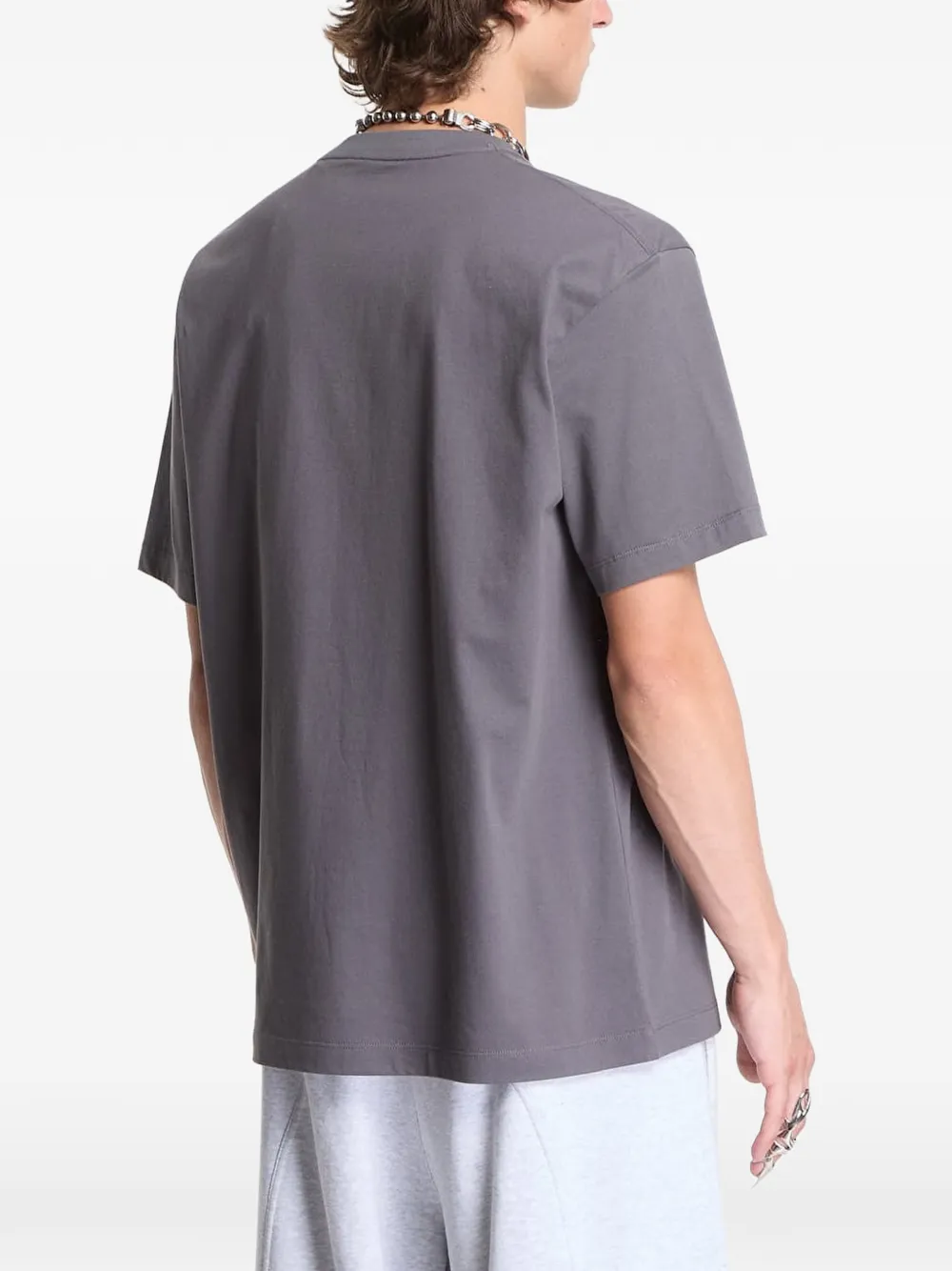 Y-3 T-shirt met logoprint Grijs