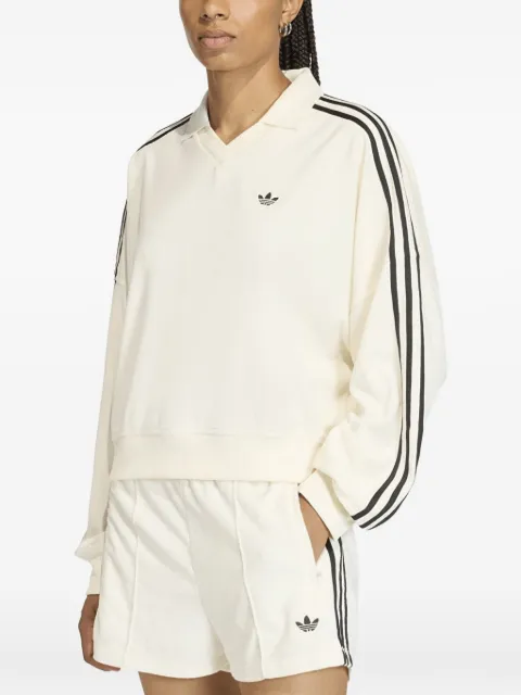adidas V-neck terry polo shirt