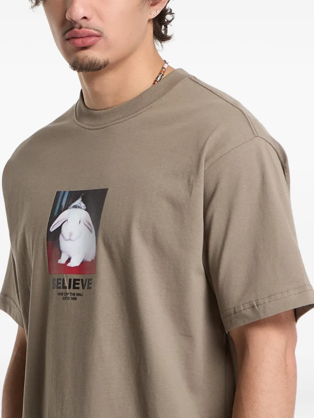 Vans T-shirt met grafische print Bruin