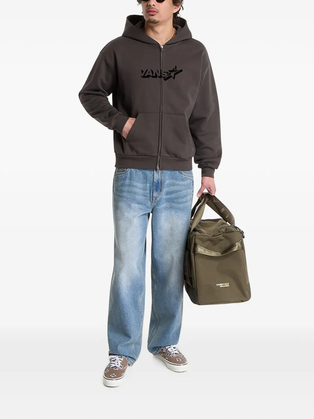 Vans Y2K Star zip-up Hoodie | Grey | FARFETCH AU