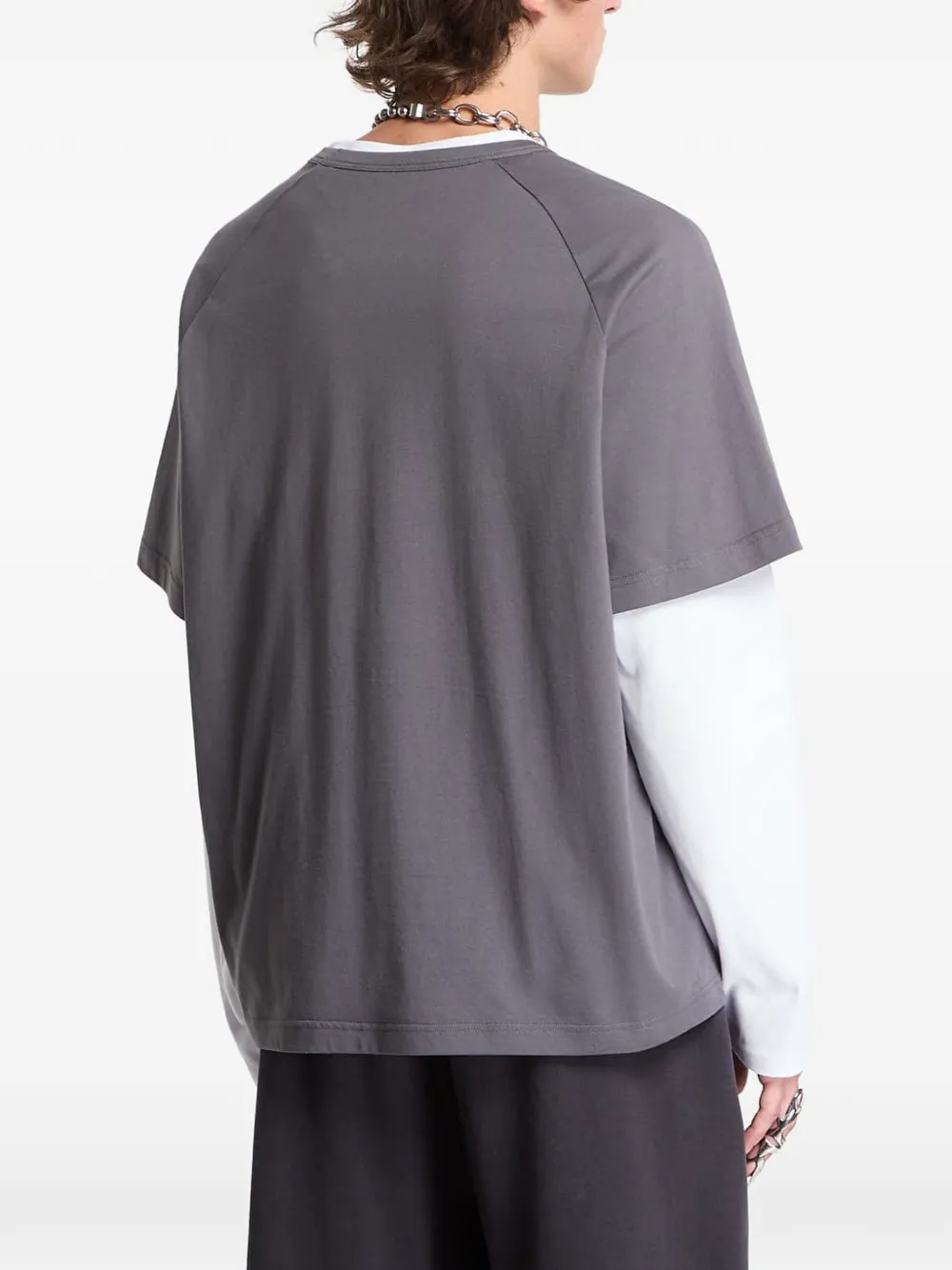 Y-3 T-shirt met logoprint Grijs