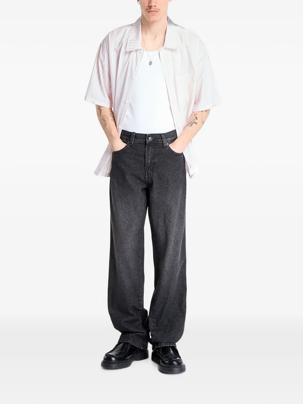DICKIES 954 relaxed straight jeans Zwart