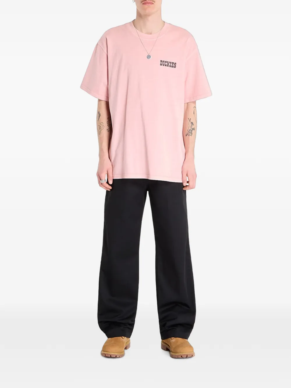 DICKIES Buchtell T-shirt met grafische print Roze