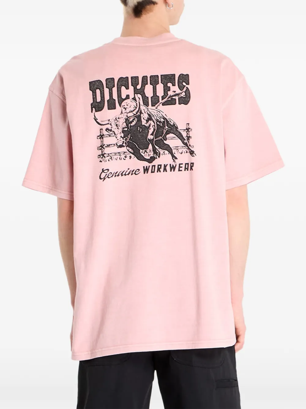 DICKIES Buchtell T-shirt met grafische print Roze