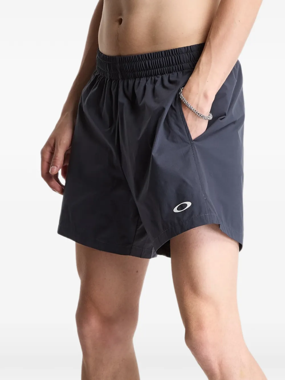 Oakley Enhance geweven shorts 5Inch 3.0 hardloopshorts Grijs