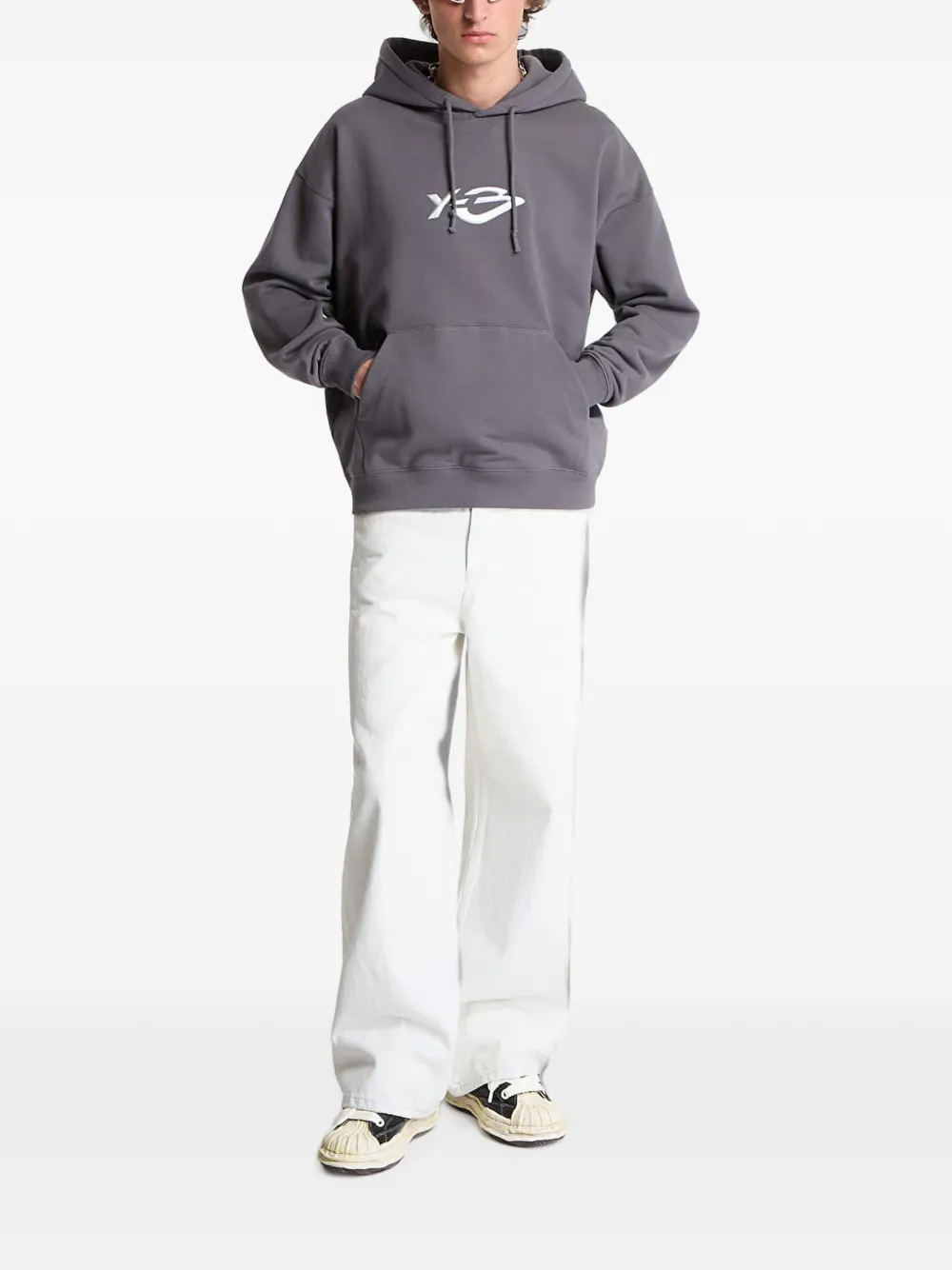 Y-3 Hoodie met sterrenprint Grijs
