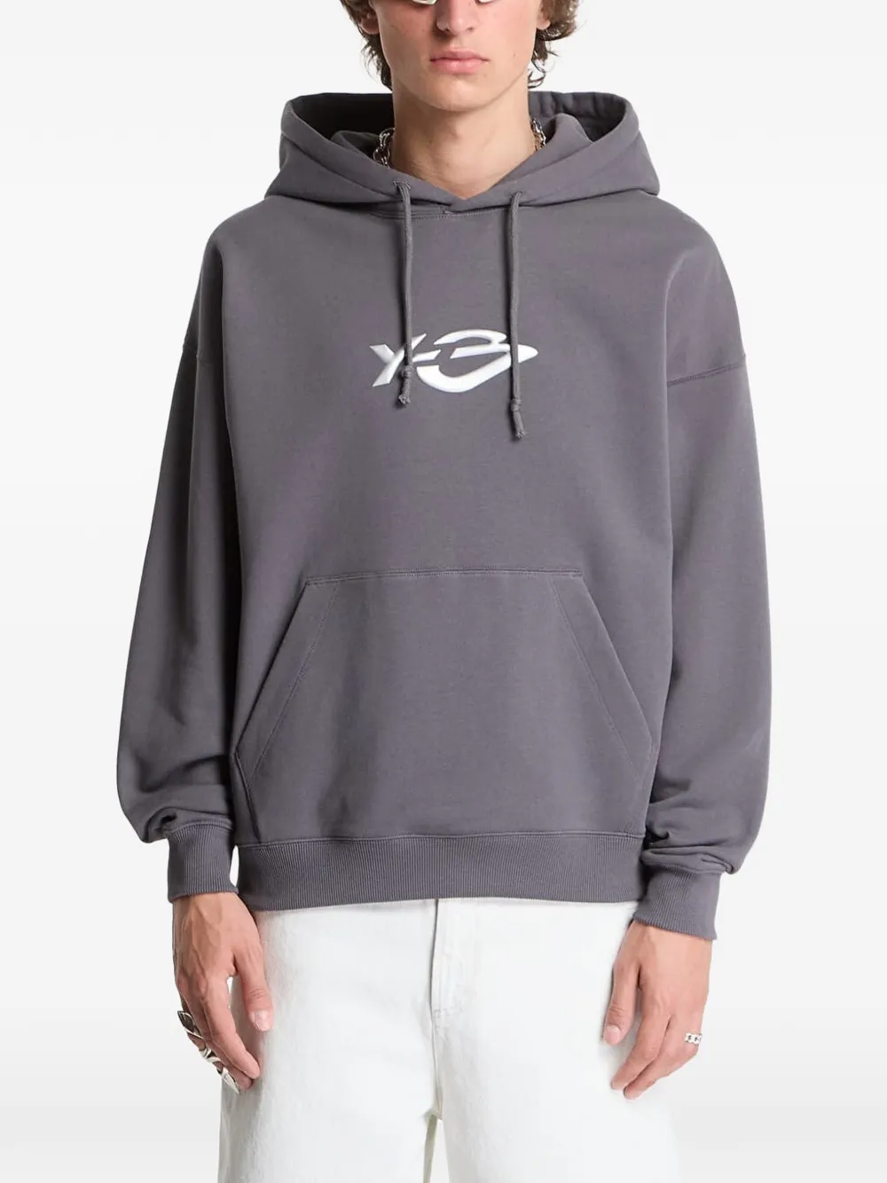 Y-3 Hoodie met sterrenprint Grijs