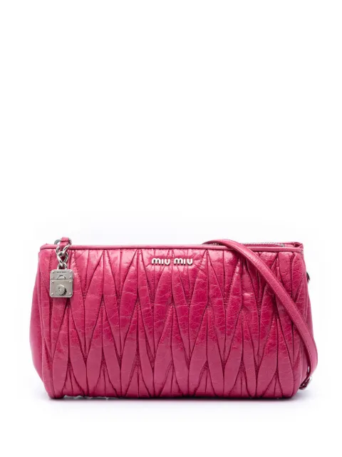 Miu Miu Pre-Owned Borsa a tracolla in nappa matelassé 2010-2026