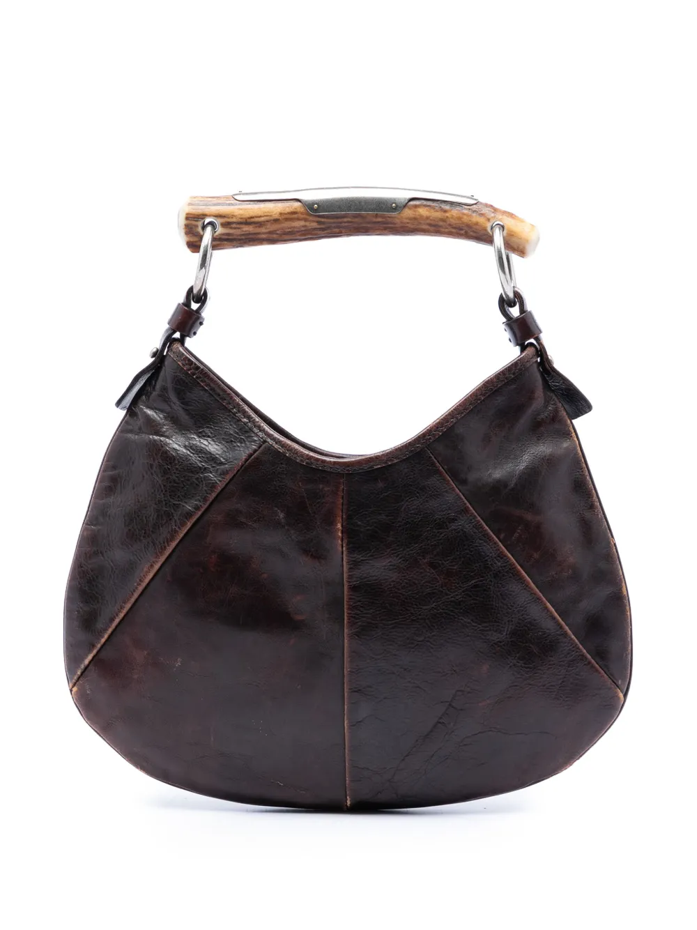 Saint Laurent Pre-Owned 2000-2012 Small Calfskin Mombasa hobo bag - Brown