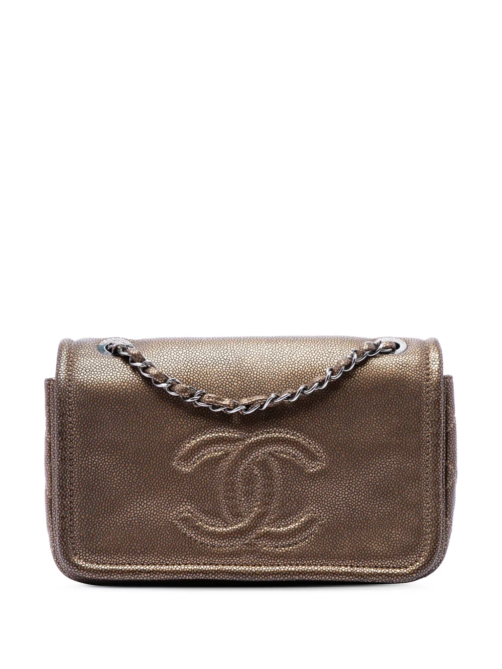 CHANEL Pre-Owned Borsa a spalla CC Timeless piccola 2010-2011 - Marrone
