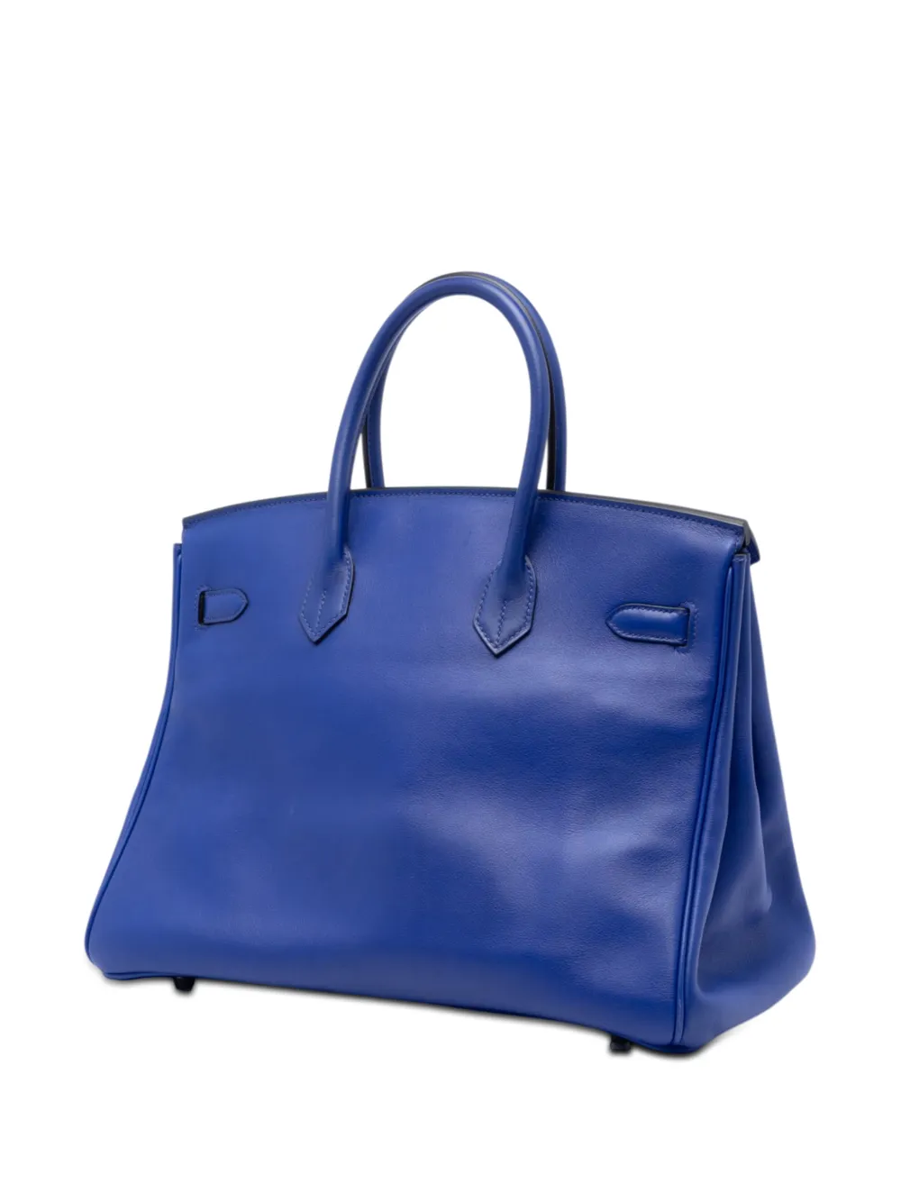 Hermès Pre-owned 2011 Swift Birkin Retourne 35 Handbag in Blue, view 3