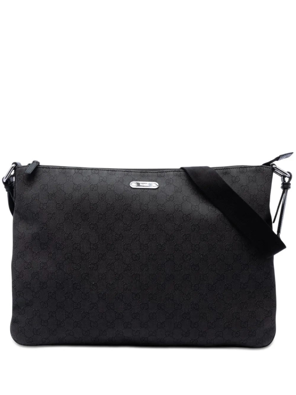 Gucci Pre-Owned Borsa a tracolla GG denim 2016-2026 - Nero