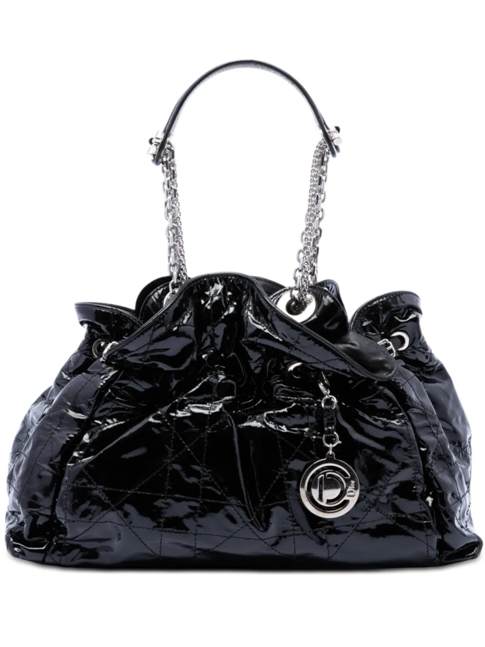 Christian Dior Pre-Owned Borsa tote Le Trente lucida con motivo Cannage 2009 - Nero