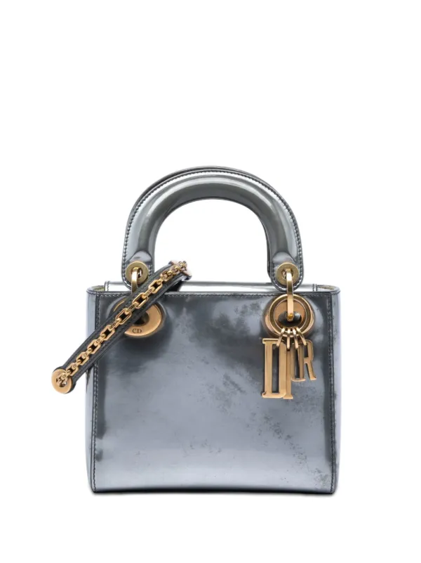 Christian Dior Pre-Owned 2018 ミニ メタリック パテント レディ