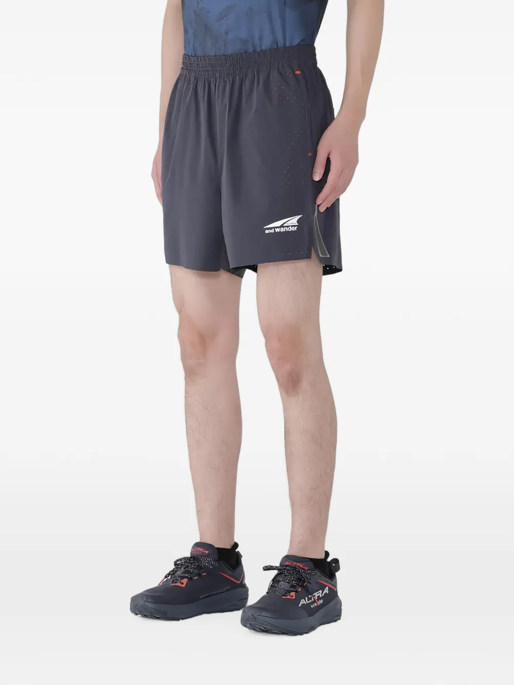 and Wander Shorts met geperforeerd detail Blauw