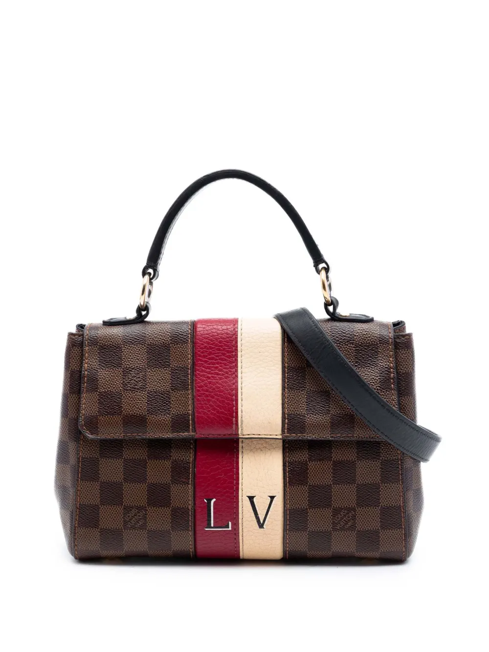 Louis Vuitton Pre-Owned Borsa a tracolla Bond Street BB in tela Damier Ebène 2018 - Marrone