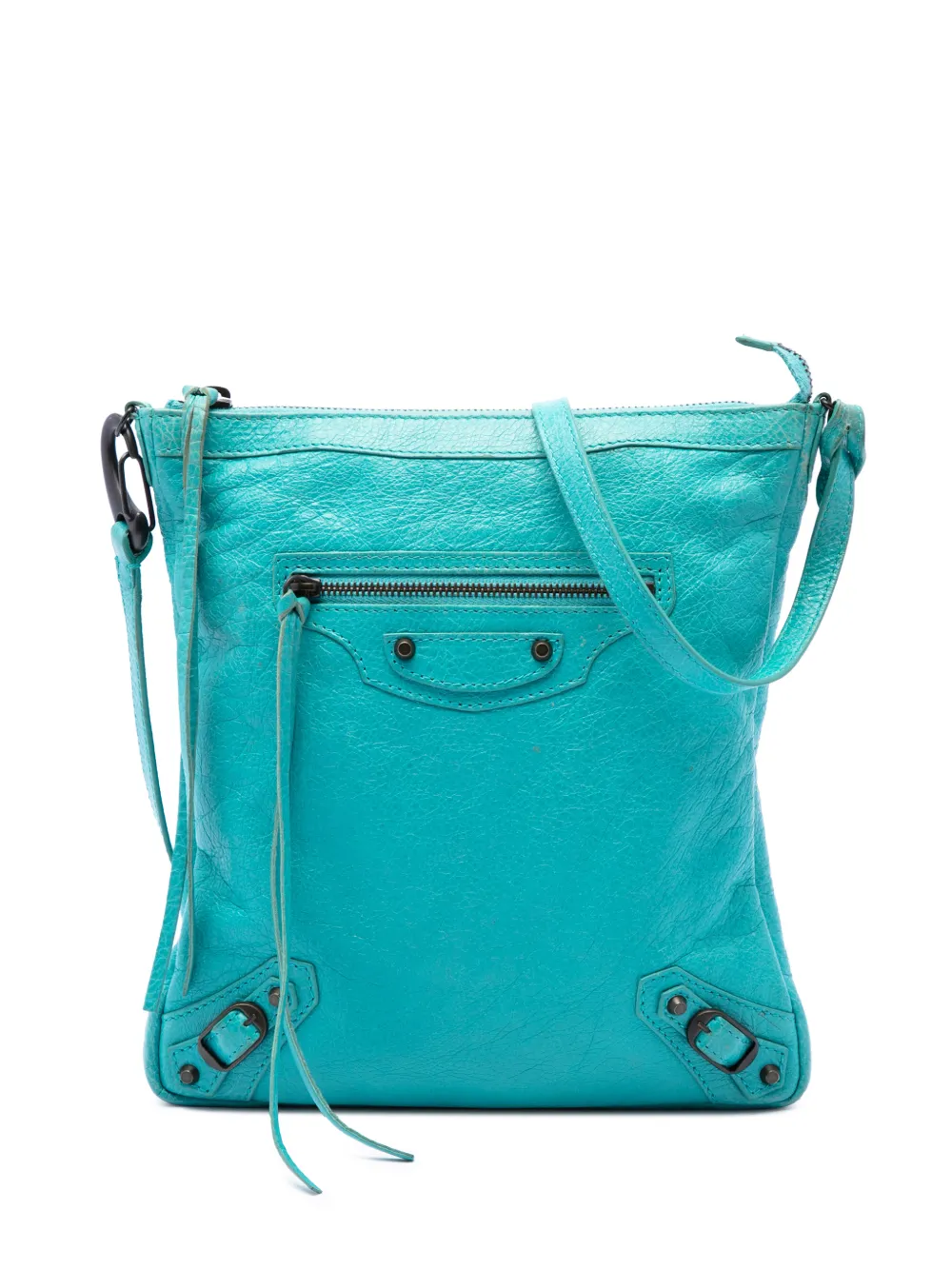 Balenciaga Pre-Owned Borsa a tracolla Motocross Classic Day in pelle di agnello 2013 - Blu