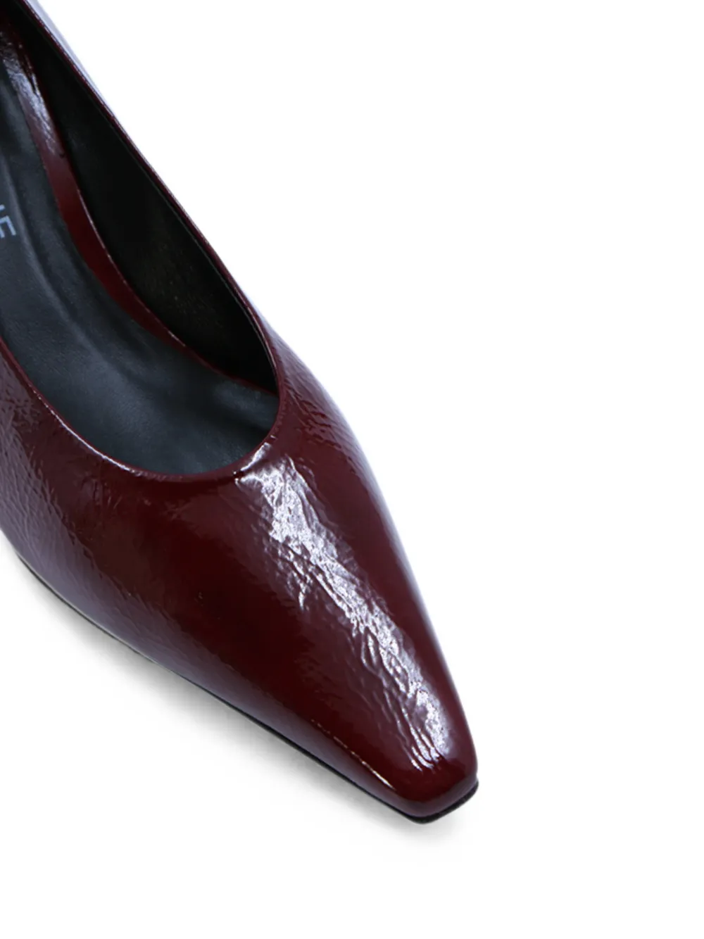 Notabene Emmy Low 50 patent square-toe pumps Rood
