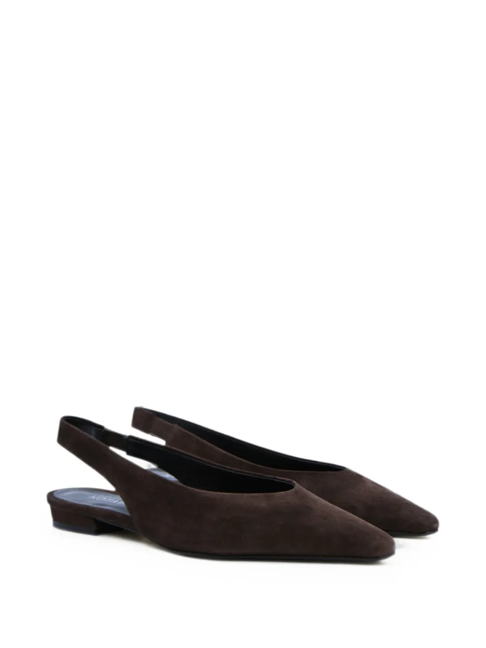 Notabene Gisella square-toe slingback pumps Bruin