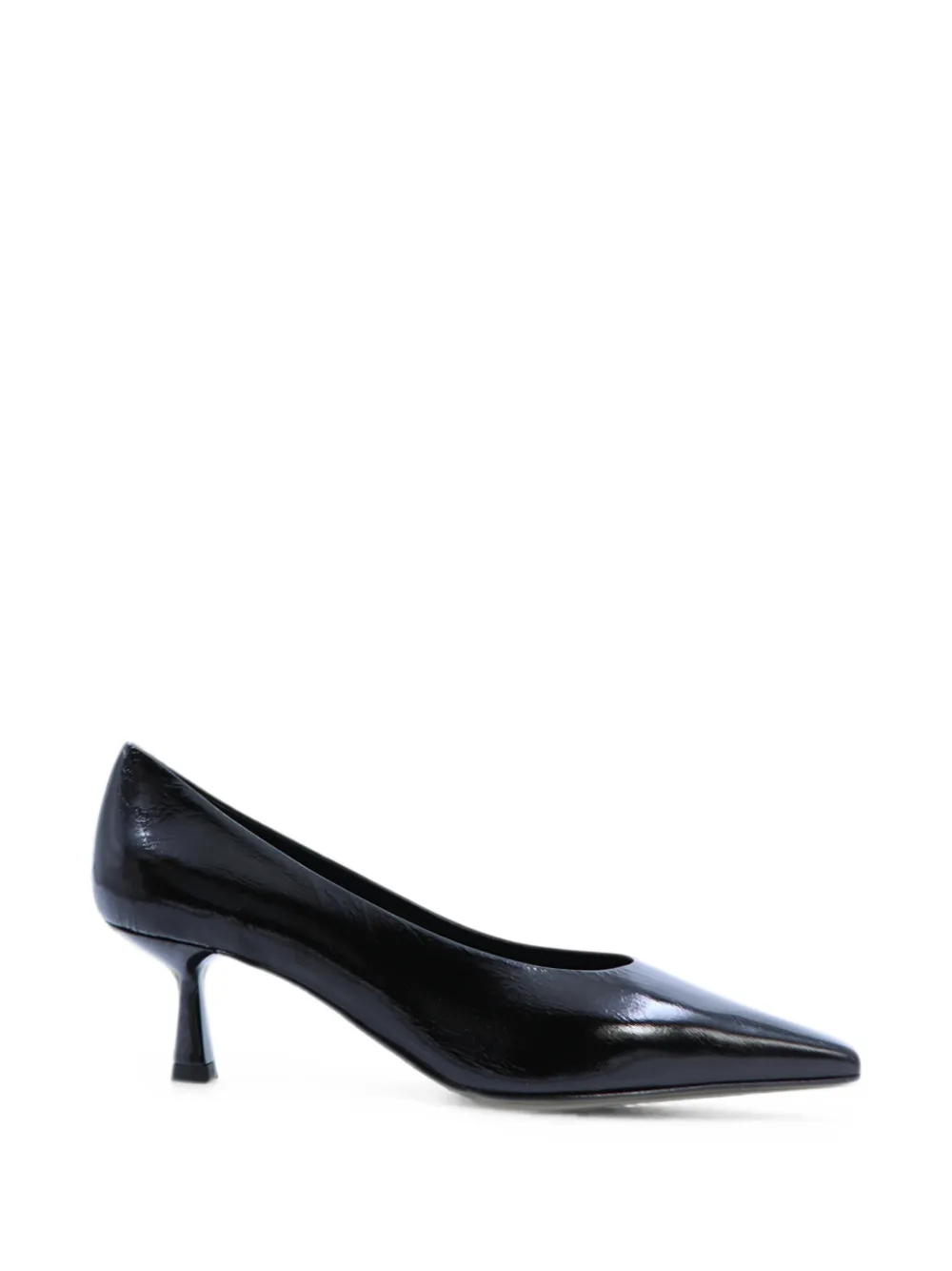 Notabene Emmy patent-finish square-toe pumps Zwart
