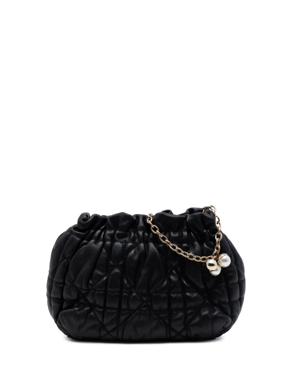 Christian Dior Pre-Owned Borsa a spalla Cannage Gaufre Delices mini 2010 - Nero