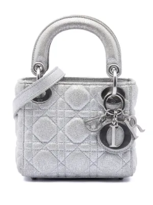 Christian Dior Pre-Owned 2019 マイクロ メタリック カーフスキン