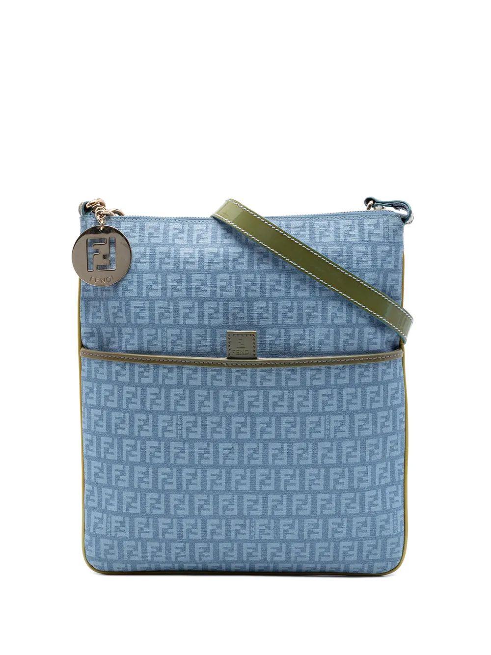 Fendi Pre-Owned Borsa a tracolla Forever in tela cerata con motivo Zucchino 2000-2010 - Blu