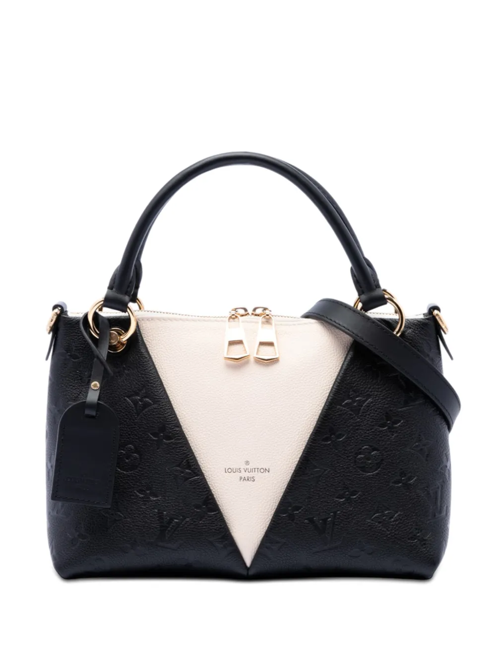 Louis Vuitton Pre-Owned Borsa a tracolla V Tote BB in pelle Empreinte con monogramma 2020 - Nero