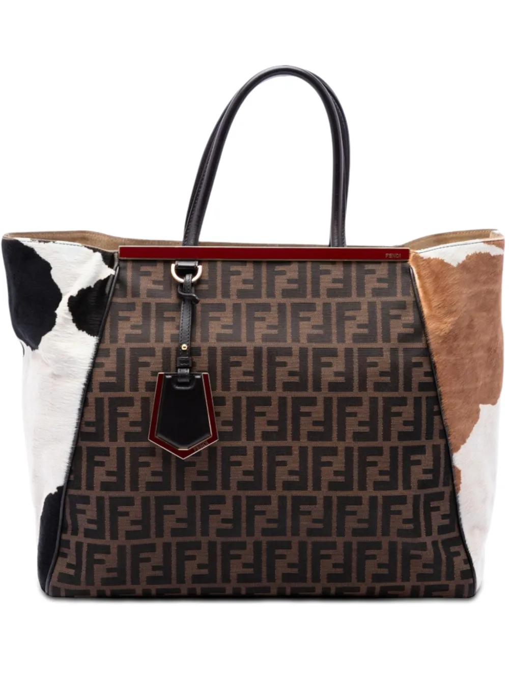 Fendi Pre-Owned Borsa tote 2Jours grande con motivo Zucca 2000-2010 - Marrone