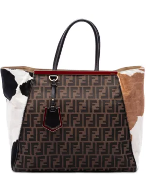 Fendi Pre-Owned 1990-2000s Zucca two-way Handbag | Brown | FARFETCH