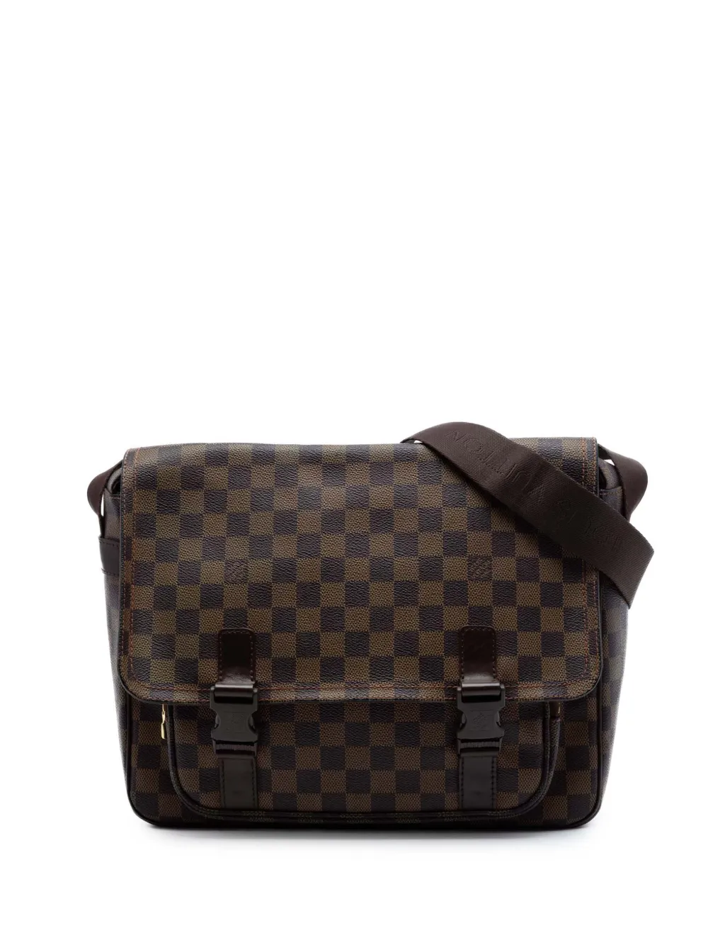 Louis Vuitton Pre-Owned Borsa a tracolla Damier Ebene Melville 2008 - Marrone