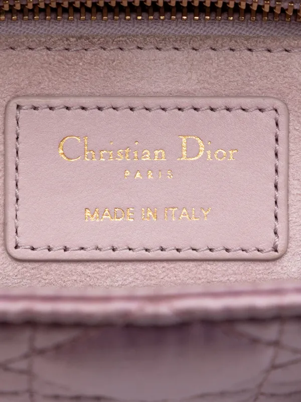 Christian Dior Pre-Owned 2019 スモール サテン カナージュ
